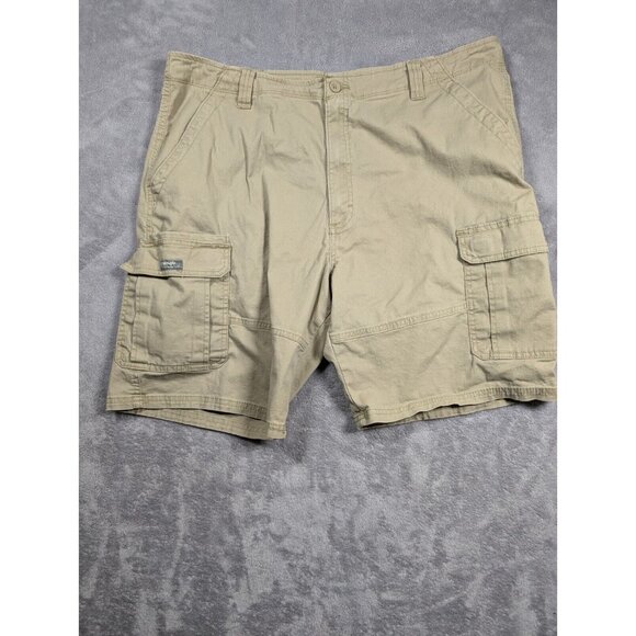 Wrangler Other - Wrangler Shorts Mens 40 Beige Relaxed Fit Cargo Outdoor Hiking Camping Summer